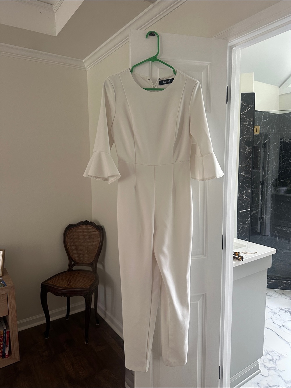 DO + BE Women's Jumpsuit with Ruffle Sleeves